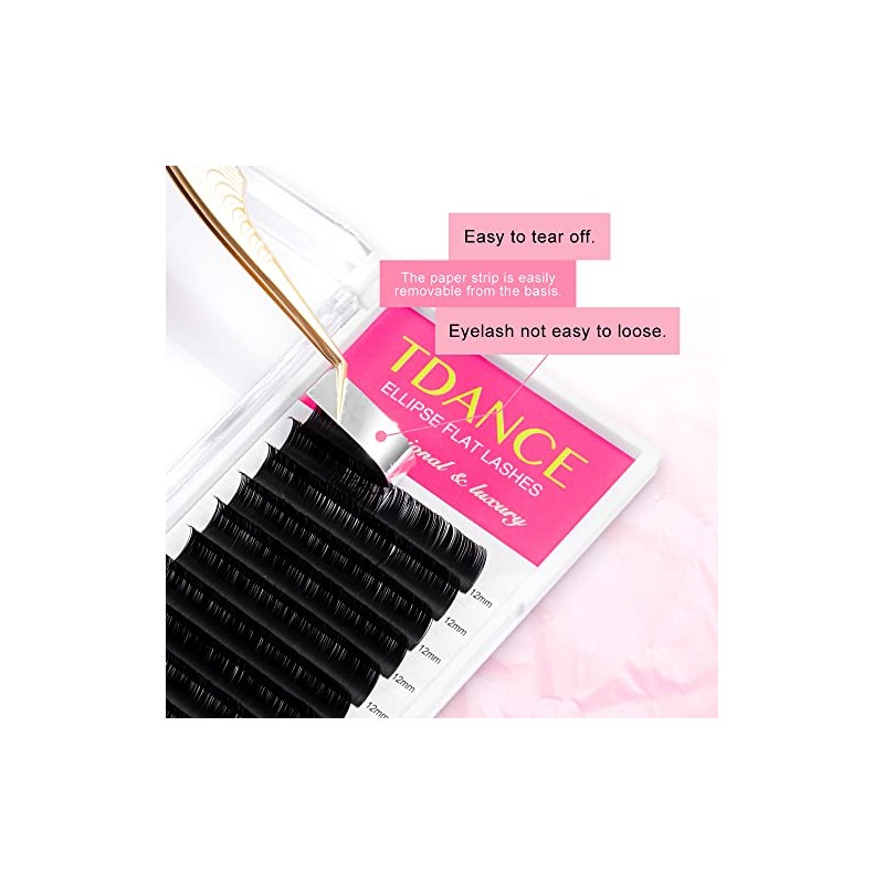 TDANCE Classic Lash Extensions Flat Lashes Eyelash Extensions 0.2mm DD