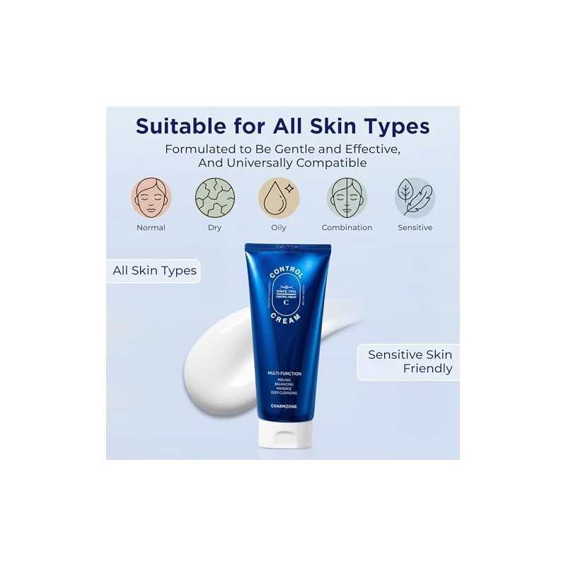 CHARMZONE Crema Control [Nueva Versión] – Crema Exfoliante Coreana Para