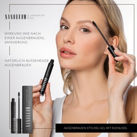 Eyebrow Gel Nanobrow Lamination Gel Beige - Colouring Eyebrow Gel Eyebrow Styling and Makeup