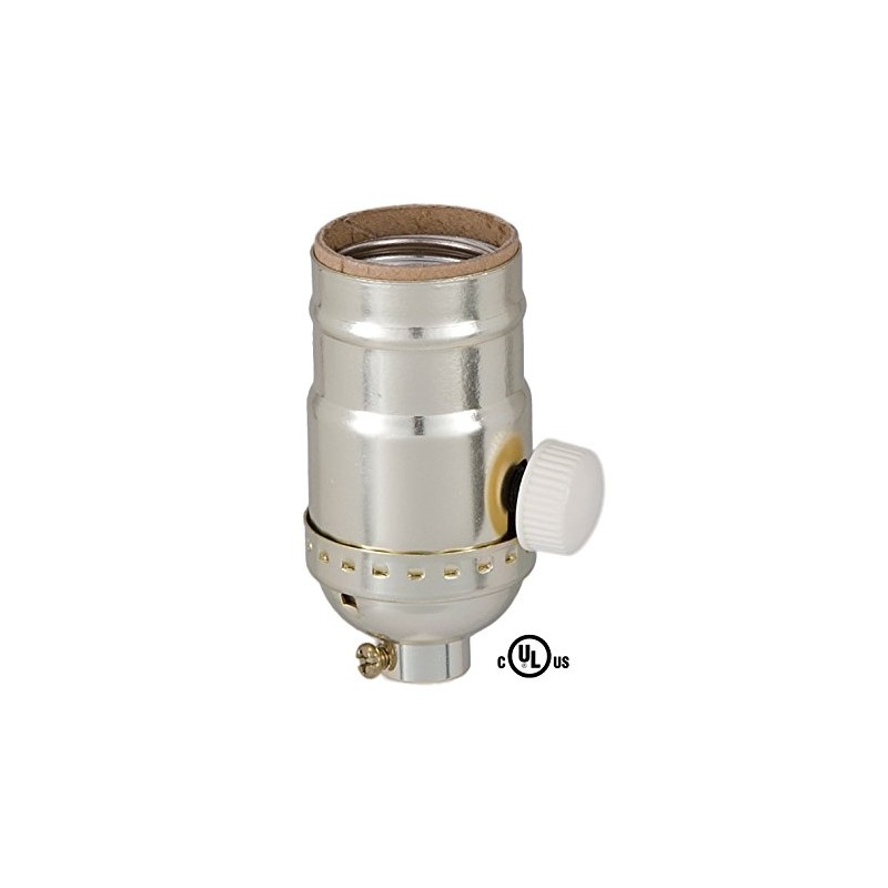 B&P Lamp® Med. Base Full Range DIMMER Socket, aluminum shell