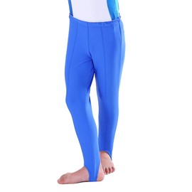 Mens and Boys Gymnastics Pants Leotard Youth Ballet Tights Stirrup Pants for Dance Yoga Practice Athletic Royal