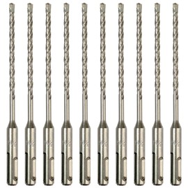 FF ERA 10-Pack SDS Plus 3/16" x 6" Rotary Hammer Drill Bits, Carbide Tipped for Brick, Stone and Concrete