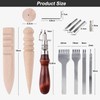 Leather Craft Hand Tools Kit Leather Working Tools Set incl.
