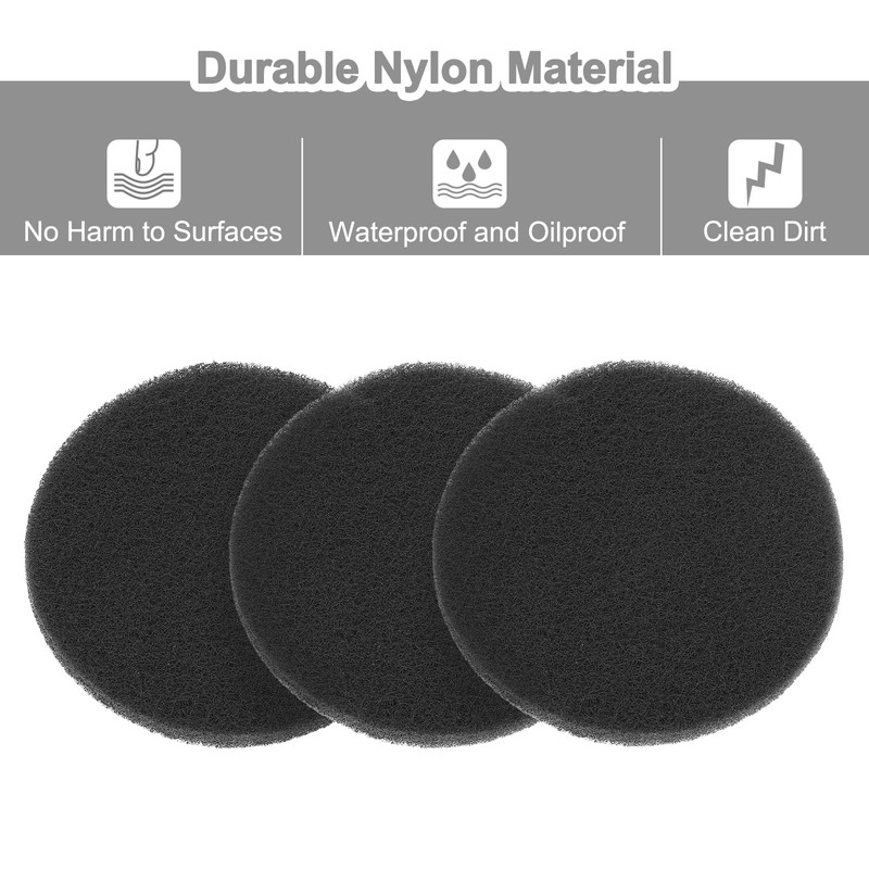 sourcing map 10 Pcs 4 Inch Nylon Hoop Scrubbing Pad