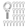 QWORK Eye Bolt, 20 Pack 1/2" -13 x 1-1/2" Marine