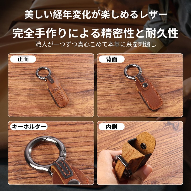 PIMOHI N-Box Key Case, Genuine Leather, N Series, JF1, JF2,