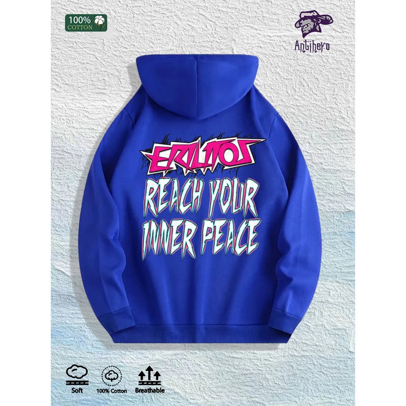 Antihero Reach Inner Peace Graphic Hoodie 100% Cotton US Warehouse
