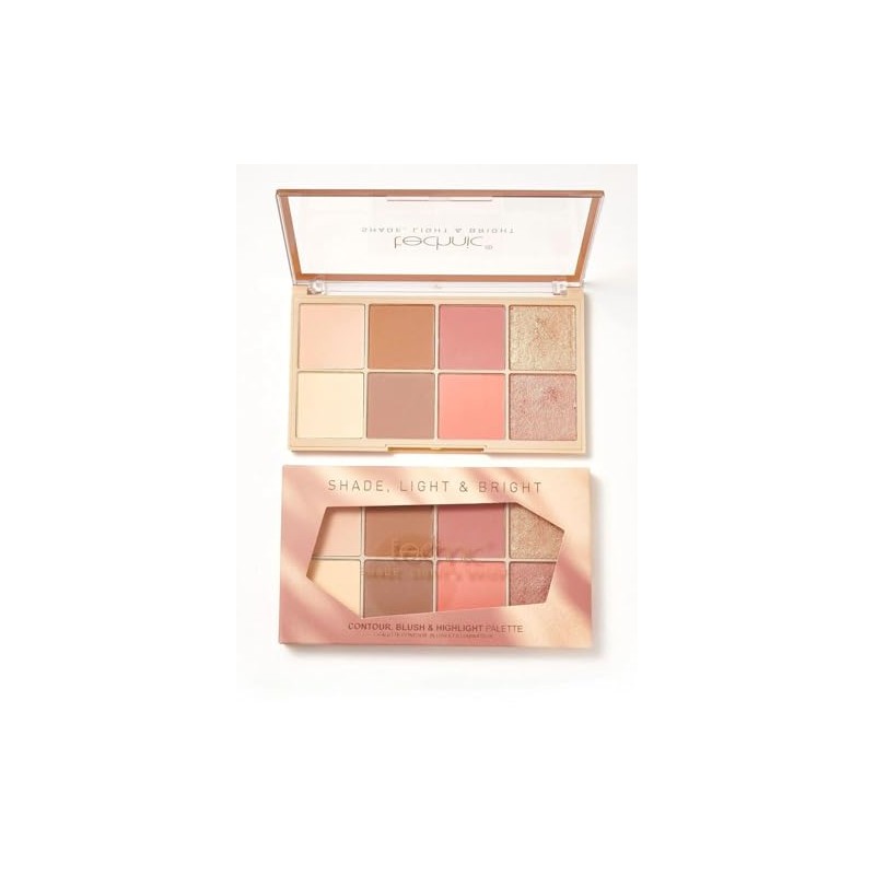 Technic Shade, Light & Bright Contour, Blush & Highlight Palette