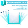 Auktransceler Portable Foldable Multifunctional Garbage Bag Holder, Adjustable Kitchen Trash
