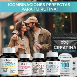 Citrato Magnesio y Potasio  Curcuma, L-Malato y Extracto Platano  Premium Complex Alta Absorcion  Suplemento Alimenticio  Citrate Magnesium Complejo  