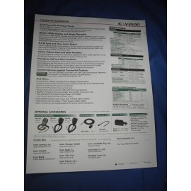 ICOM IC-V3500 144 MHz FM Transceiver Product Information Sales Material
