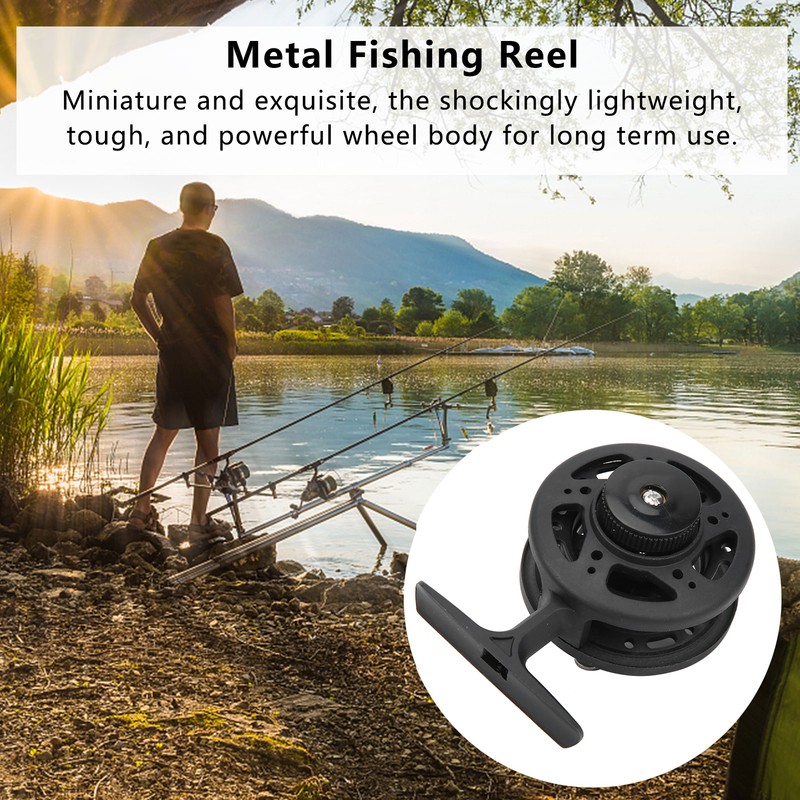 Fish Reel Front Wheel Metal for IceFishing Fly Fishing Right