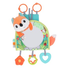 Infant Car Toy with Mirror Enhances Sensory Fine Motor Skills Soft Fabric Rear Facing Mirror Car Toy for Newborns Type 2