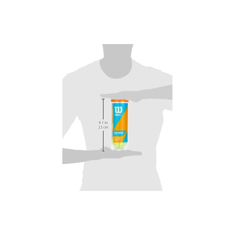Wilson Profile All Court Tennis Ball - 4 Can Pack,