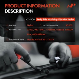 A-Premium 30PCS Nylon Retainer Clip Fasteners Compatible with Ram ProMaster 1500 2014-2019, ProMaster 2500 3500 2014-2018 & Chrysler Postal Minivan Vehicles & Dodge Ram Promaster & Fiat Citroen