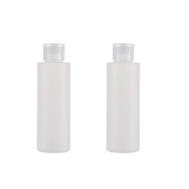 2 Pack Clear Plastic Bottles with Flip Lid Empty Refillable Container for Shampoo Body Wash Sauce Facial Cleansing Bubble Cream