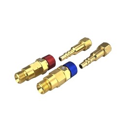 SÜA - Oxygen and Acetylene/Propane Hose Quick-Connectors with Check Valve for TORCH - Type: B - Thread: 9/16" -18 RH & LH