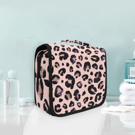 senya Hanging Travel Toiletry Bag Leopard Kit Makeup Case Cosmetics Organizer for Men Women…