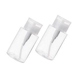 Outanaya Squeezable Toiletry Bottles 2 Pack 300ml Petg Travel Containers Leak-Proof for Cosmetics Cleansing Water