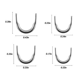 Dr.Fish 100PCs Fishing Clevis Easy Spin Spinner Clevis Fishing Spoon Spinnerbait Parts Accessory Inline Spinner Making Freshwater Saltwater #6