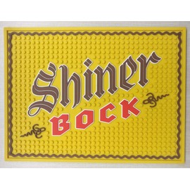 Shiner Bock Bar Mat Professional Spill Mat Wait Station Drip Mat 12x9 Coaster