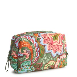 Vera Bradley Featherweight Medium Cosmetic Bag, Leaf Me Not Paisley