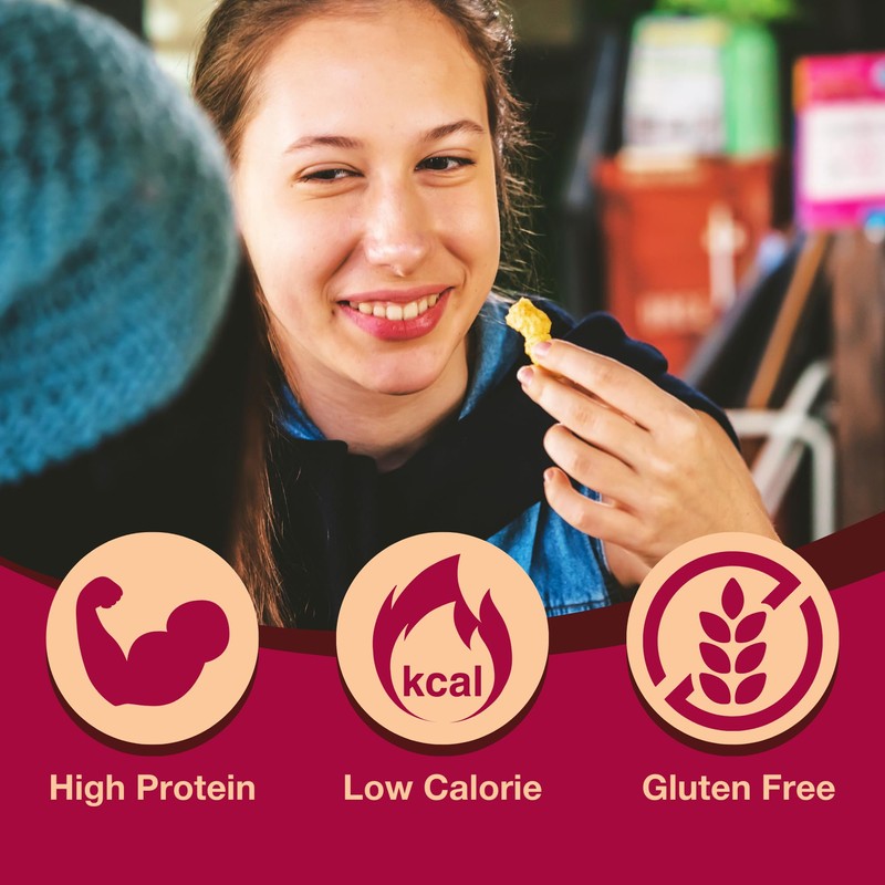 ProtiDIET BBQ High Protein Crisps - Gluten Free, Low Fat,