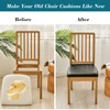 HFCNMY Seat Covers for Dining Chairs, Stretch Waterproof PU Dining