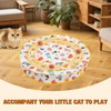 njbbx 28-Inch Interactive Cat Play Mat with Automatic Rolling Ball