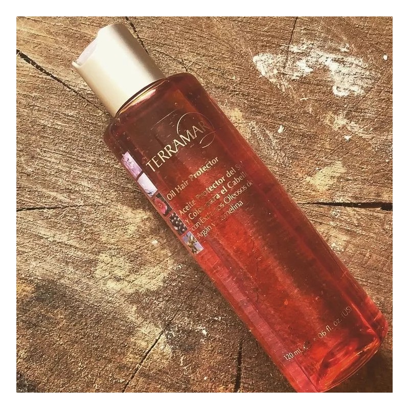 Terramar Aceite Para Cabello Protector Sol, Calor Y Planchas Terramar