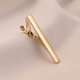 UJOY Mens Tie Pin Old Gold Tie Clip For Mens Novelty Uk Tie Clip Collar Bar, Funny Safety Tie Pins Funeral For Men, Tie Clip On Ties For Men Gold Wedding Ties Clip