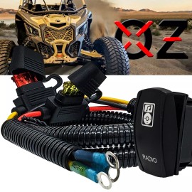OZ-USA Power Busbar Radio On/Off Wire Harness for Can-Am X3 Max RS Turbo Sport Trail