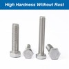 Joamang 1/4-20 x 2-1/2" 10PCS Hex Head Bolts Screws, Stainless