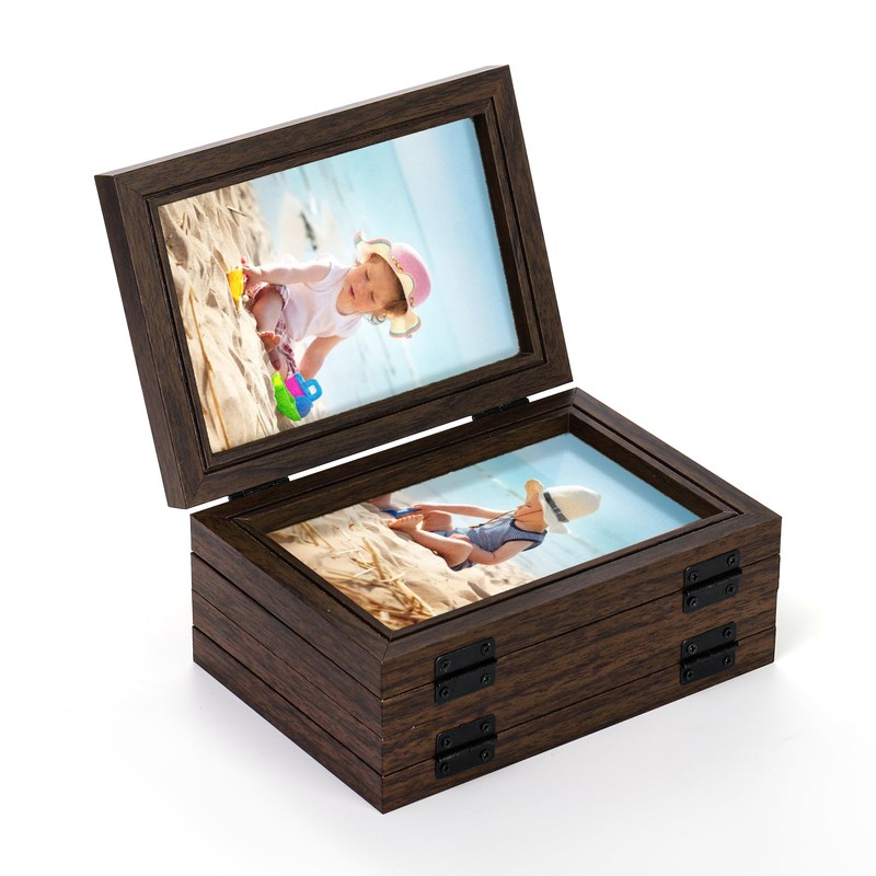 Covzoe 5 Folding Accordion Picture Frame, 4 x 6 Inch