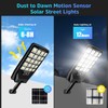 2 Pack Solar Street Lights Outdoor Waterproof, 6500K 20000LM Wide