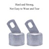 TopHomer 2PCS 38mm Diameter Hot Dip Galvanized Chain Link Fence