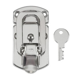 Reliable Hardware Company RH-2500-A Medium Size Nickle Plated Briefcase Latch, Key-Lockable