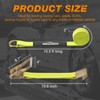 Autofonder Adjustable Vehicle Tie Down Kit with Flat Hook Heavy