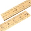 uxcell Straight Ruler 1m 40 Inch Metric/Imperial Egde Scale Bamboo
