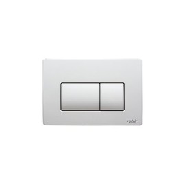 VALSIR Series VS0871301 Tropea 3 Plate with 2 Buttons for Tropea Flush-Mounted Box ABS Plastic White