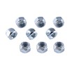 SBRRAIL 1/2-13 Inch Hex Nuts Inserted Nylon Small Hardware Self