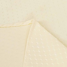 Eternal Beauty Round Tablecloth 120cm Wrinkle Free, Table Cover Water Resistant and Machine Washable for Home Dining Party Restaurant (Beige, 59inch)