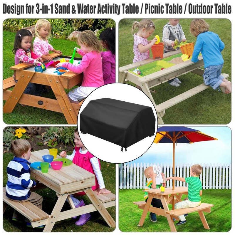 Outdoor Sensory Table Cover,Sand Water Activity Table Protection - Adjustable