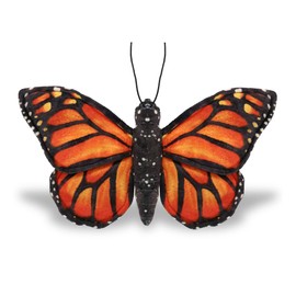 DolliBu Orange Butterfly Stuffed Animal - Huggable Butterfly Plush, Adorable Playtime Stuffed Plush Toy, Cute Wildlife Animal Cuddle Gifts, Super Soft Plush Doll Animal Toy for Kids, Adults - 12 Inch