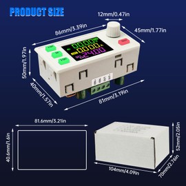 DC Adjustable Buck Boost Converter Voltage Regulator, SK120X DC6-36V 120W 6A Numerical Control Lifting Voltage Constant Voltage Constant Current Solar Charging Module with Key Indicator