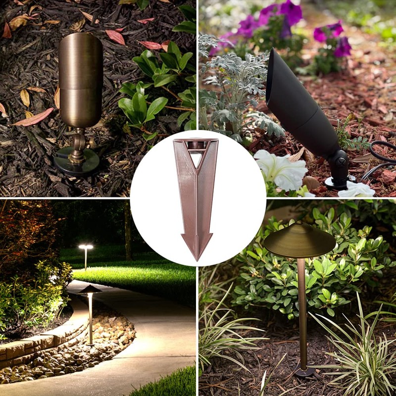 MIK Solutions Plastic Ground Replacement Landscape Light Stake Heavy Duty