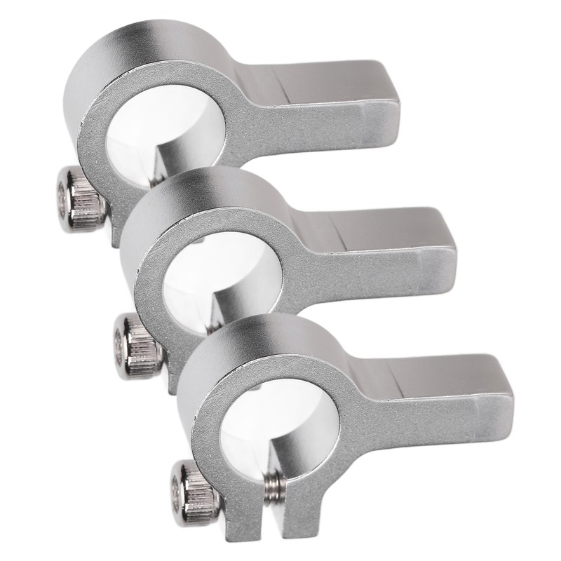 3Pcs Tube Clamp Hub Aluminum Shaft Clamping M4 Thread Mounting