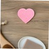 FOMIYES 5pcs Heart Shape Makeup Remover Sponges Soft Facial Cleansing