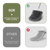 ASOBEAGE Deep Cleaner Toilet Brush: Silicone Toilet Brush with No-Slip