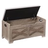 GAOMON Storage Chest, Wood Storage Bench with Seating and 2